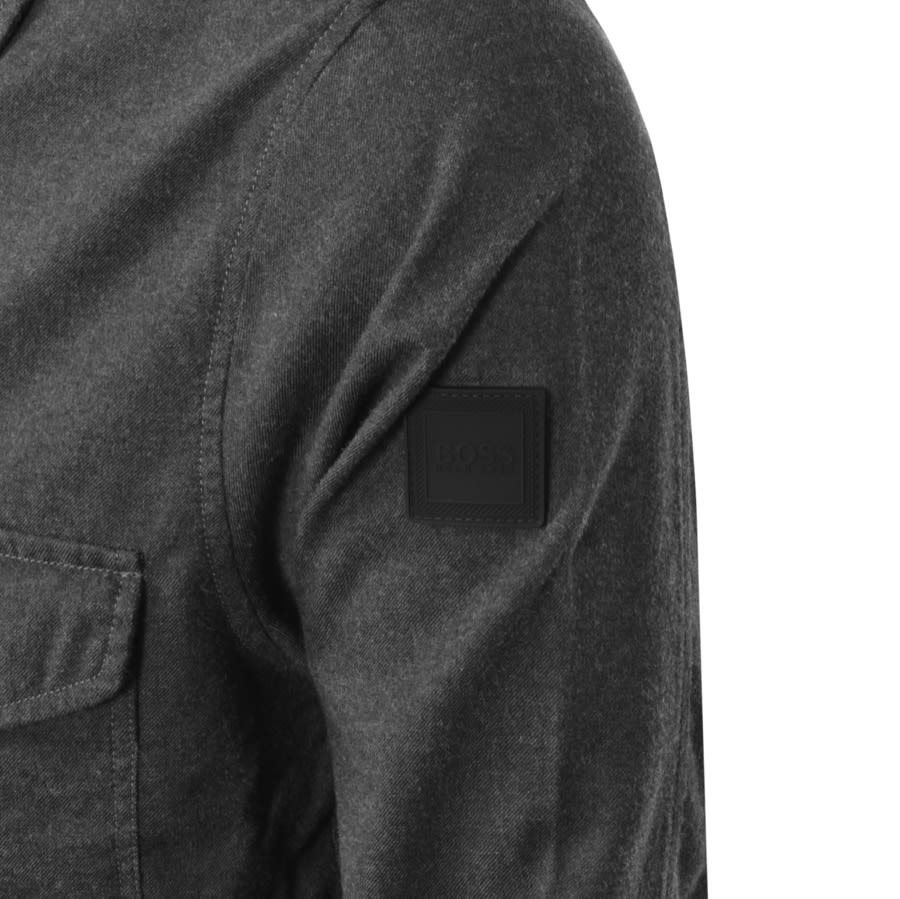 Alternative Image for ProductBOSS Lom Zip Overshirt Jacket Grey3